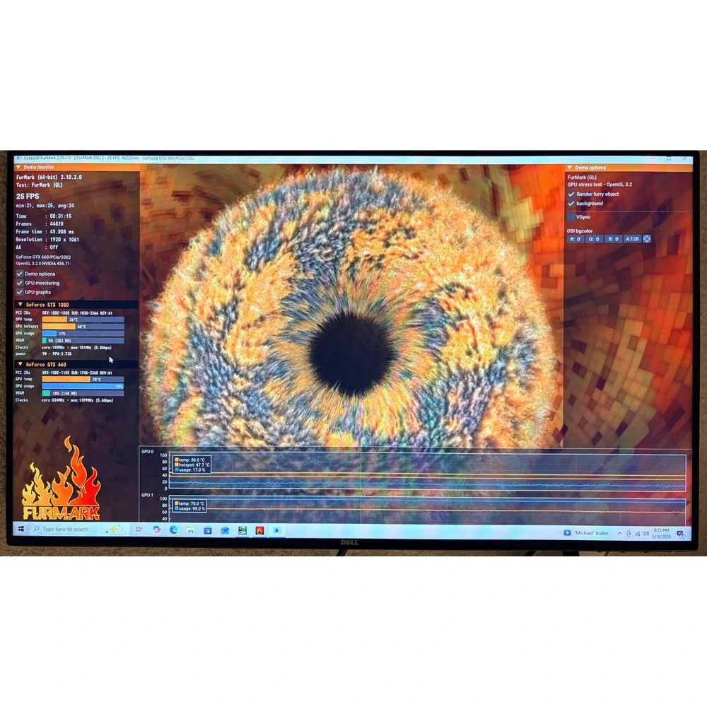 NVIDIA Graphics Card GTX 660 1.5GB GDDR5 PCIe Blower Fan Tested & Works Rust